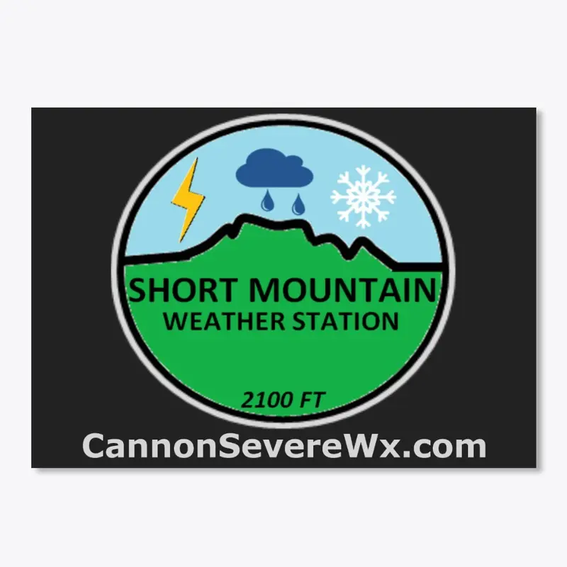 Short Mountain Sticker